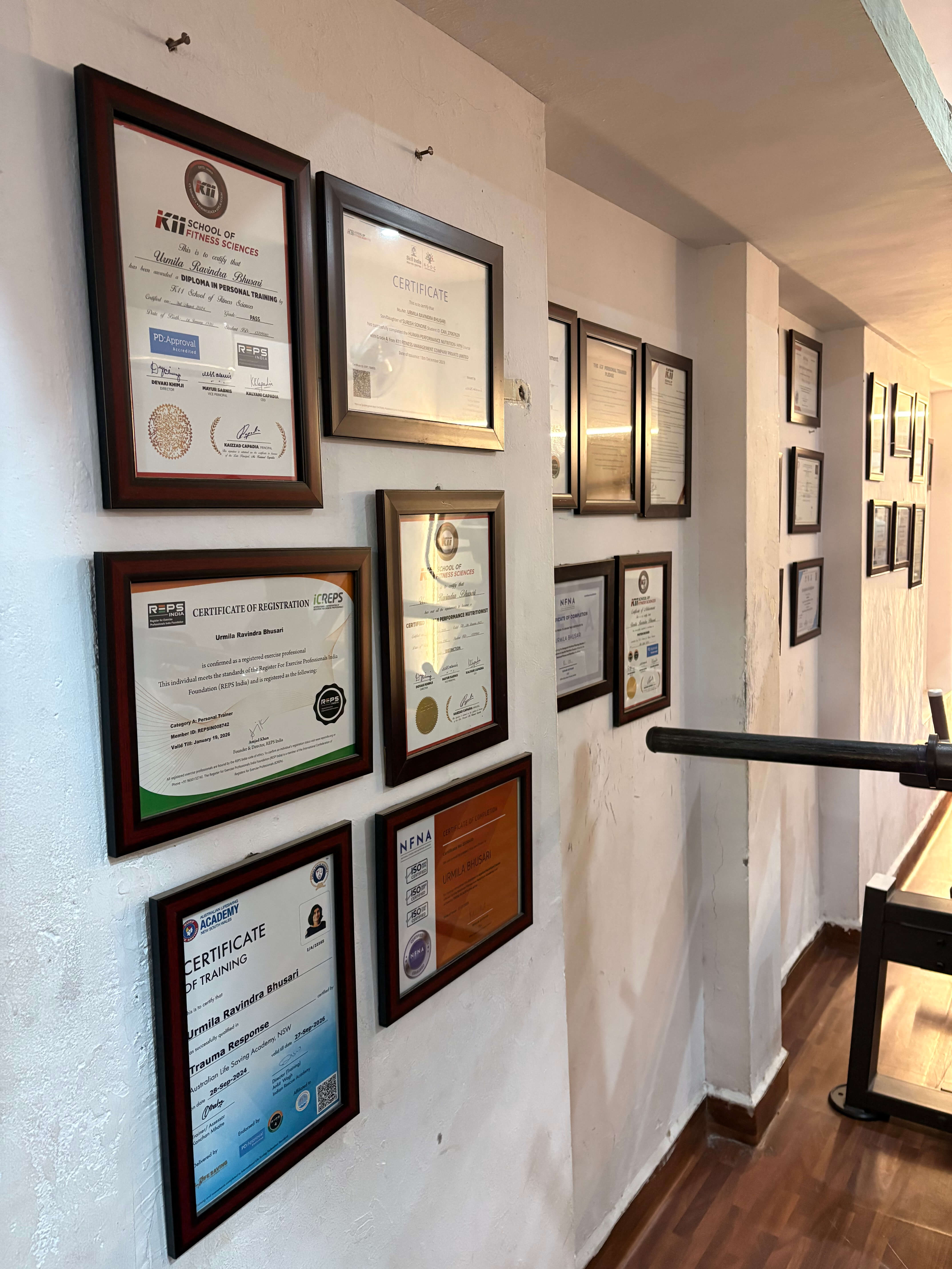 Siddhant Fitness Certificates